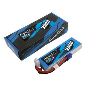 Gens Ace 3300mAh 3S1P 11.1V 45C Lipo Battery Pack With EC3 Plug