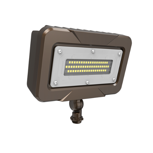 Aeralux JR Series 10-Watts 4000K CCT Black ½ Knuckle Bracket Mounting Method Outdoor Flood light