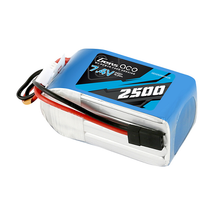 Gens Ace 2500mAh 2S2P 7.4V Hump RX Lipo Battery Pack With JR-3P Plug