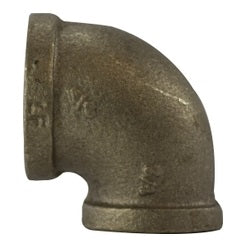 1-1/4" X 1/2" Brass Reducing Elbow Lead Free Bronze Fittings 44132LF