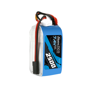 Gens Ace 2500mAh 2S2P 7.4V Hump RX Lipo Battery Pack With JR-3P Plug