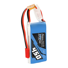 Gens Ace 450mAh 2S1P 7.4V 45C  Lipo Battery Pack With JST-SYP Plug