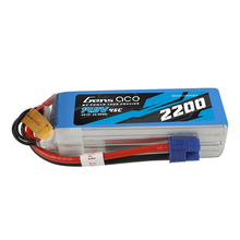 Gens Ace 2200mAh 4S1P 14.8V 45C Lipo Battery Pack With EC3 Plug