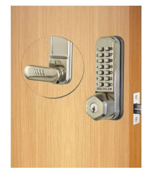 Code Locks CL250KSS Stainless Steel Tubular Latch w/ Key Override