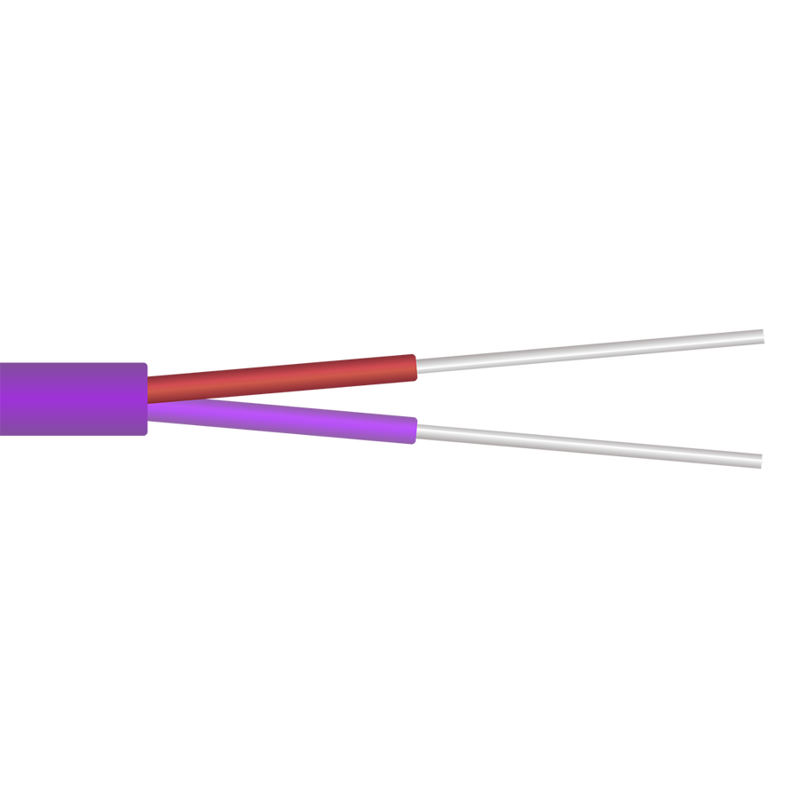 16 AWG 1 Pair Type TX Overall Shielded Thermocouple Extension Cable