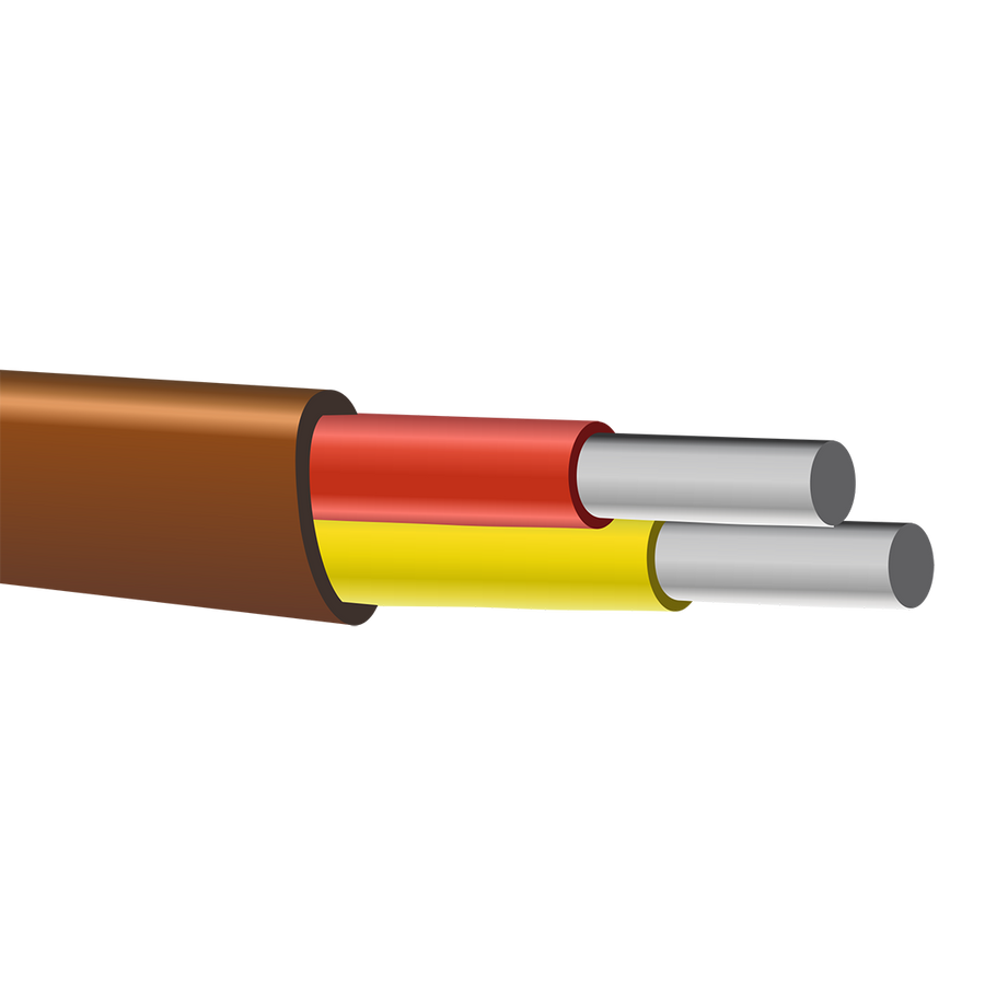 20 AWG 2 Conductor Type K Solid FEP 204C Thermocouple Wire