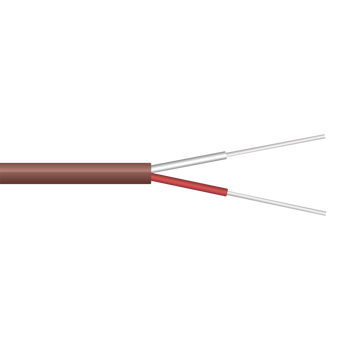 20 AWG 2 Conductor Type J Thermocouple Glass Braid Insulation Jacket Wire