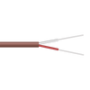 20 AWG 2 Conductor Type J Thermocouple Glass Braid Insulation Jacket Wire
