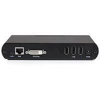 USB DVI over Cat 5e / Cat 6 KVM Console Extender w/ 1920x1200 Uncompressed Video 330ft Aluminum