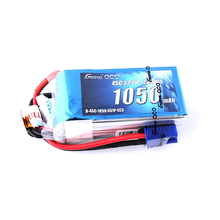 Gens Ace 1050mAh 6S1P 22.2V 45C Lipo Battery Pack With EC3 Plug