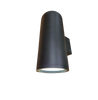 Aeralux Thalassa ET6020 40-Watts 4000K CCT 45˚ Beam Angle Silver Outdoor Sconce Fixture