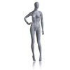 Female Mannequin - Oval Head, Right Hand on Hip, Legs Slightly Bent Econoco UBF-3