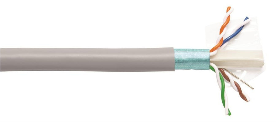 Commscope 1859222-4 23 AWG 4 Pair Gray 640 Series Solid Bare Copper FTP Category 6A Cable