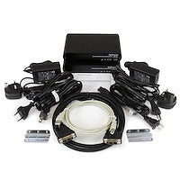 USB DVI over Cat 5e / Cat 6 KVM Console Extender w/ 1920x1200 Uncompressed Video 330ft Aluminum