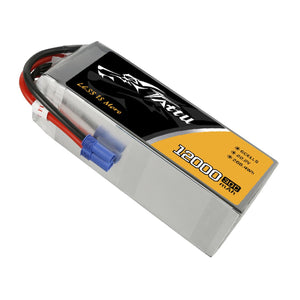 Tattu 12000mAh 6S1P 22.2V 30C Lipo Battery Pack With EC5 Plug For UAV Drone