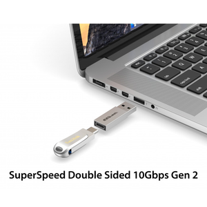 3.0 SuperSpeed Gen 2 Double Sided USB-C Female to USB Male Mini Adapter X40067