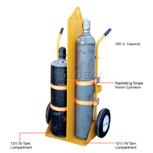 Welding Cylinder Cart Foam-Filled Wheels 22-13/16 x 34-1/4 x 66-3/8 CYL-EH-FF