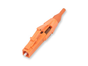 UniCam® Secure Keyed LC Connector 50 µm Multimode (OM3/OM4/OM4 extended 10G distance) Orange Corning 95-05X-KE