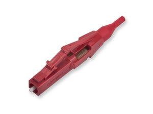 UniCam® Secure Keyed LC Connector 50 µm Multimode (OM3/OM4/OM4 extended 10G distance) Red Corning 95-05X-KR