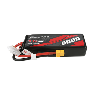 Gens Ace 5000mAh 3S1P 11.1V 60C Short-Size Lipo Battery Pack With XT60 Plug