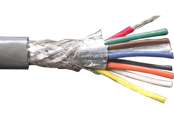 BELDEN MULTI CONDUCTOR FOIL/BRAID SHIELD SR-PVC INSULATION LOW-CAPACITANCE EIA RS-232 COMPUTER CABLE