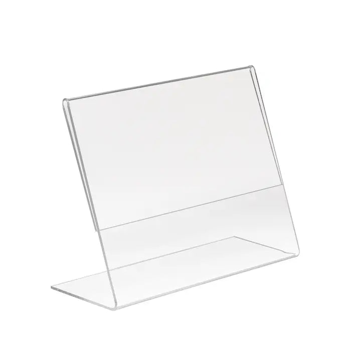 Acrylic Slantback Sign Holders for Counter Tops Econoco HP/CT57H-SB (Pack of 10)