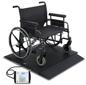 Digital Portable Wheel Chair Scale With AC-Adapter Detecto BRW1000-AC
