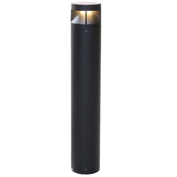 Aeralux Raphael 10-Watts 3000K CCT Black-Aluminum Bollard Outdoor Light