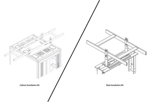 Cable Runway Elevation Kit Black 10"- 12" High 1 Pair CPI 10506-708