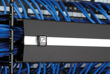 Evolution Black Horizontal Cable Manager without Cable Pass-Through Ports 2U x 19'' EIA x 8.2''D CPI 35442-702