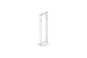 Universal Rack Clear 19" EIA 2 Post Rack 7.6'H 48U 2 Top Bars CPI 46053-505