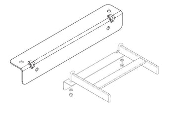 Cable Runway Wall Angle Support Kit Black 11