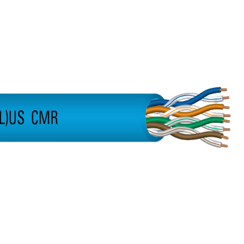 Category 6A Solid Bare Copper Unshielded UTP CMR PO FR PVC Jacket 90°C 300V Cable