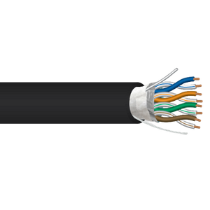 23 AWG 4P Solid Bare Copper Direct Burial Shielded Dual HDPE Jacket Outdoor Cat6A Cable