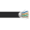 23 AWG 4P Solid Bare Copper Direct Burial Shielded Al Foil  FTP HDPE LDPE Jacket 60C 300V Cat6 Outdoor Cable