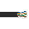 23 AWG 4P Solid Bare Copper Unshielded UTP PE Jacket 60C 300V Cat6 Outdoor Cable