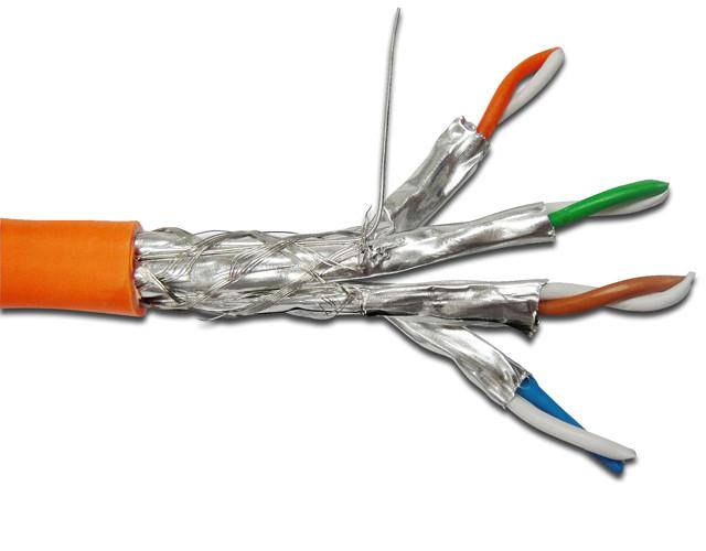 Cat7 Shielded Stranded Tinned Copper Aluminum Tape Cross-Linked ET Poly Military Data Cable