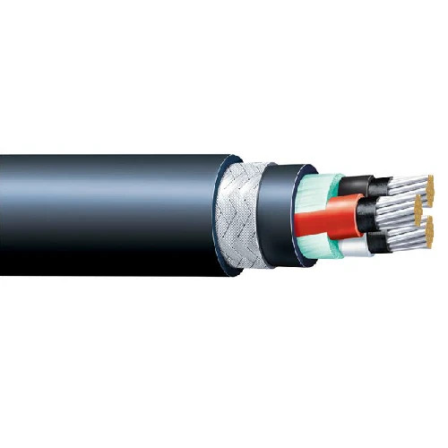 3 Cores 10 mm² JIS C 3410 0.6/1KV (FA-)DPYE Shipboard Flame Retardant Power Cable