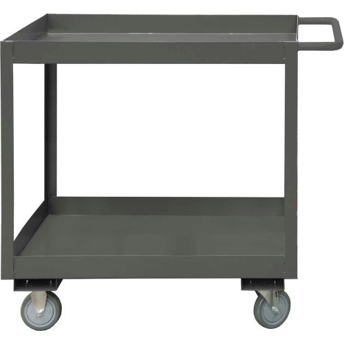 2 Shelves Phenolic Wheels Durham Mfg Deep Shelf Stock Cart RSC3-1830-2-3.6K-95 - 3600 Lb. RSC3-1830-2-3.6K-95