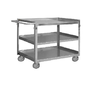 Stainless Steel Durham Mfg Stock Cart Capacity 30-7/16"L x 16-3/4"W x 34"H 600 lb SRSC2016243FLD4PU