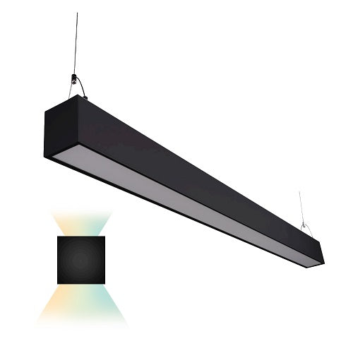 50W 4ft Black LED & Down Light Suspended Up Gen2 30K/40/50K 120-277V EUD4-50W103sw-B