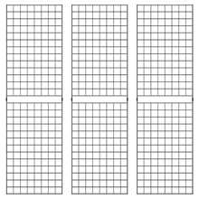 Portable Grid Panels Econoco B2X6 (Pack of 3)