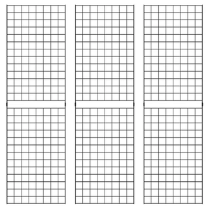 Portable Grid Panels Econoco B2X6 (Pack of 3)