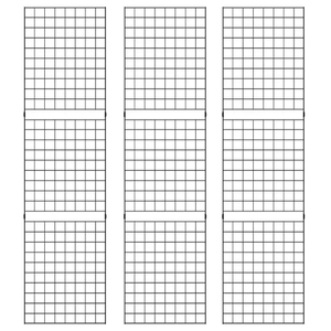 Portable Grid Panels Econoco B2X8 (Pack of 3)