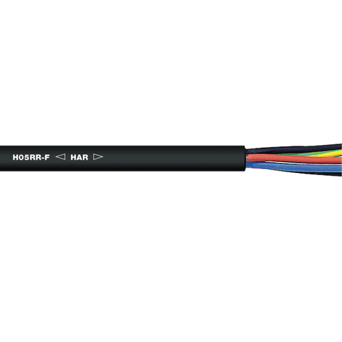 H05RR-F Bare Copper Light-Duty Rubber Flexible Cable