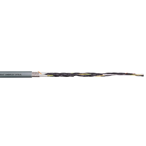 Igus CF78-UL-15-05 16 AWG 5C Stranded Bare Copper Shield TC Braid PUR 1000V Chainflex CF78-UL Control Cable