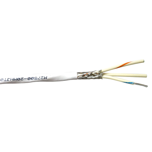 20 AWG 2C 19 Stranded Unshielded M27500 TC Tin Plated Copper Braid Irradiated XLETFE 150C 600V Aerospace Cable