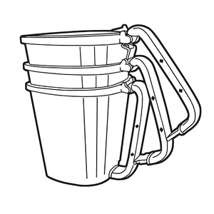 1.25 Quart Ez Paint Pail Labelled PC2 (3 Pieces)