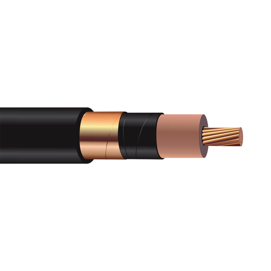 250' 1000 Type UL MV105 Single Conductor Shielded EPR Insulation PVC Jacket Copper Power Cable 24kV / 35kV