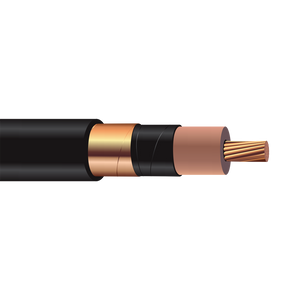 1/0 Type UL MV105 Single Conductor Shielded EPR Insulation PVC Jacket Copper Power Cable 24kV / 35kV